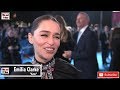 Emilia Clarke is all smiles at the Last Christmas UK Premiere