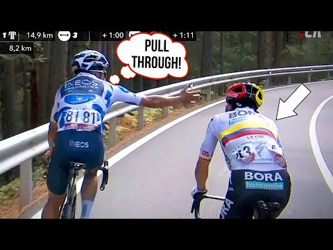 Wideo: Carapaz z Vuelta a Espana po katastrofie krytycznej po trasie
