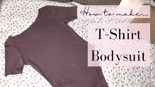 DIY BODYSUIT AT HOME EASY | CLOTHES TO SEW/MAKE EASY