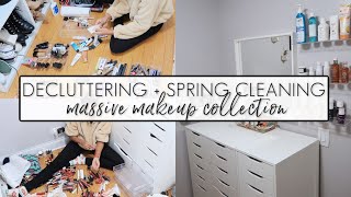 Decluttering + Spring Cleaning | MASSIVE MAKEUP COLLECTION