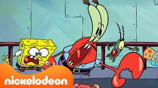 SpongeBob | Meneer Krabs en Plankton werken 10 hele minuten lang SAMEN | Nickelodeon Nederlands
