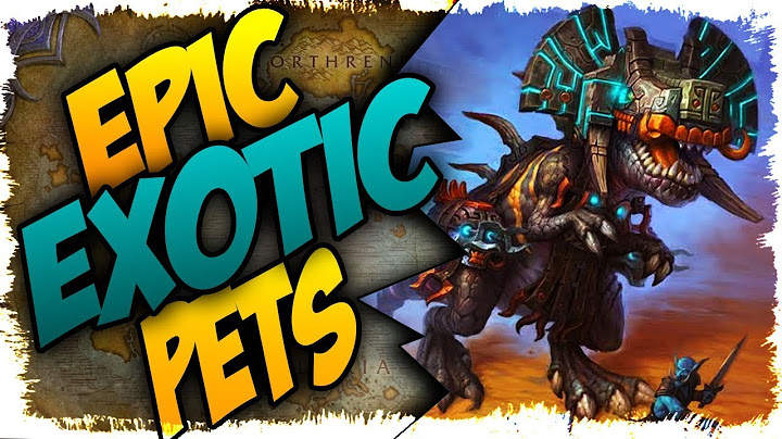 TOP 5 EPIC EXOTIC HUNTER PETS IN BFA!