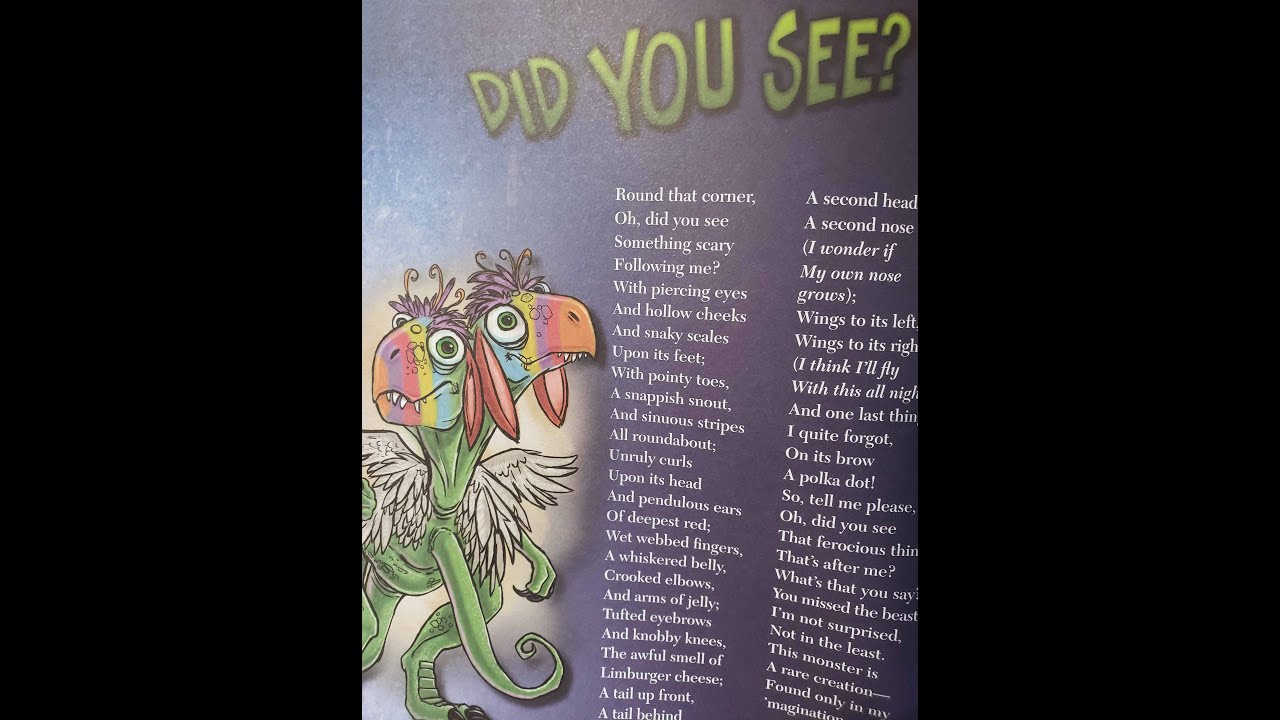 "Did You See?" read by Dona Herweck Rice - YouTube