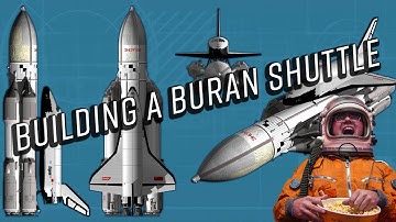 Building and flying a Buran Space Shuttle (Kerbal Space Program)