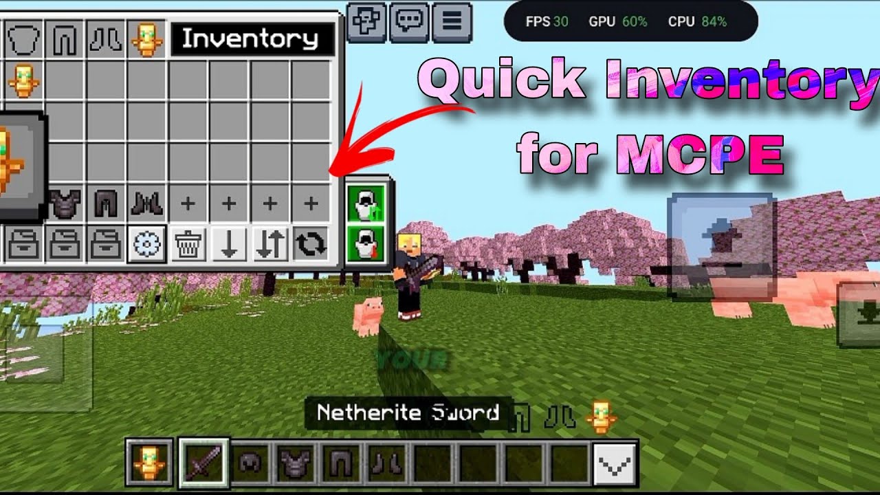 UTILITY INVENTORY FOR MCPE 1.21🤩! - YouTube
