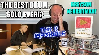 Drum Teacher Reacts: GREYSON NEKRUTMAN Plays 'Caravan' | Massive Drum Solo | Analysis At The End