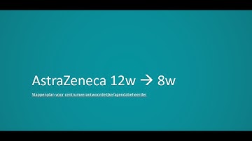 Stappenplan tweede prikken AstraZeneca (12w naar 8w)
