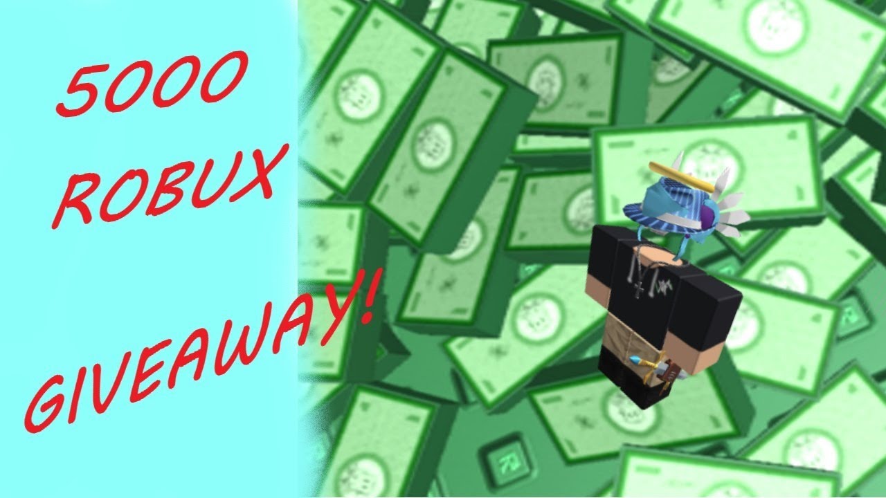 roblox free live robux giveaway 5000 robux every 5 minutes