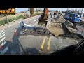 영웅건기 엥콘틸트로테이터 활용(engcon tiltrotator) 압입추진구 시굴착 작업 지역난방 500A [PART.1]