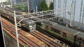 JR函館本線・千歳線733系快速エアポート 札幌～桑園 JR Hokkaido Rapid Train "Airport"