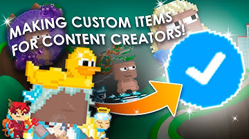 MAKING CUSTOM ITEMS FOR CONTENT CREATORS! [Growtopia Edition]
