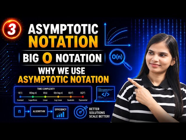 Lec 1.3: Asymptotic Notation | Big O Notation | Why we use asymptotic notation