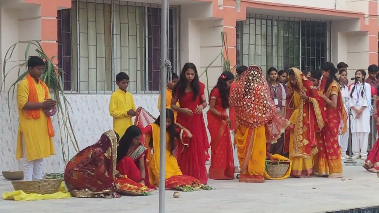 छठ पूजा । छठ महा पर्व पर छात्र - छात्राओं की प्रस्तुति ।