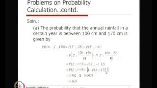 Mod-01 Lec-31 Probability Models using Normal Distribution