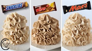 Condensed Milk Buttercream Candy Bar COMPILATION Rolo Mars Bar Snickers SILKY SMOOTH No Icing Sugar