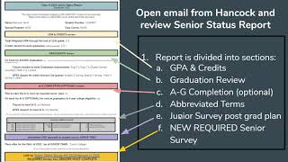 Senior Survey & Transcript Review