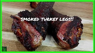 SMOKED TURKEY LEGS on the Weber Kettle! | How to brine and smoke turkey legs