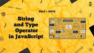 #12 🔎 String & Type Operator in JavaScript | ✅ What It Does & How to Use It !
