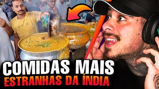 REAGINDO AS COMIDAS DE RUA MAIS BIZARRAS! - LEO STRONDA