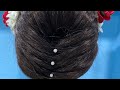 Easy bun hairstyle for girls