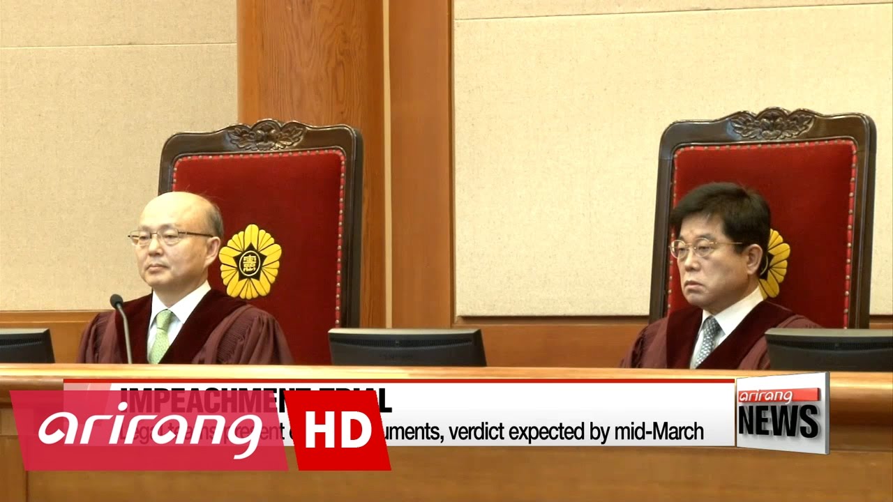Constitutional Court hears closing arguments in impeachment trial - YouTube