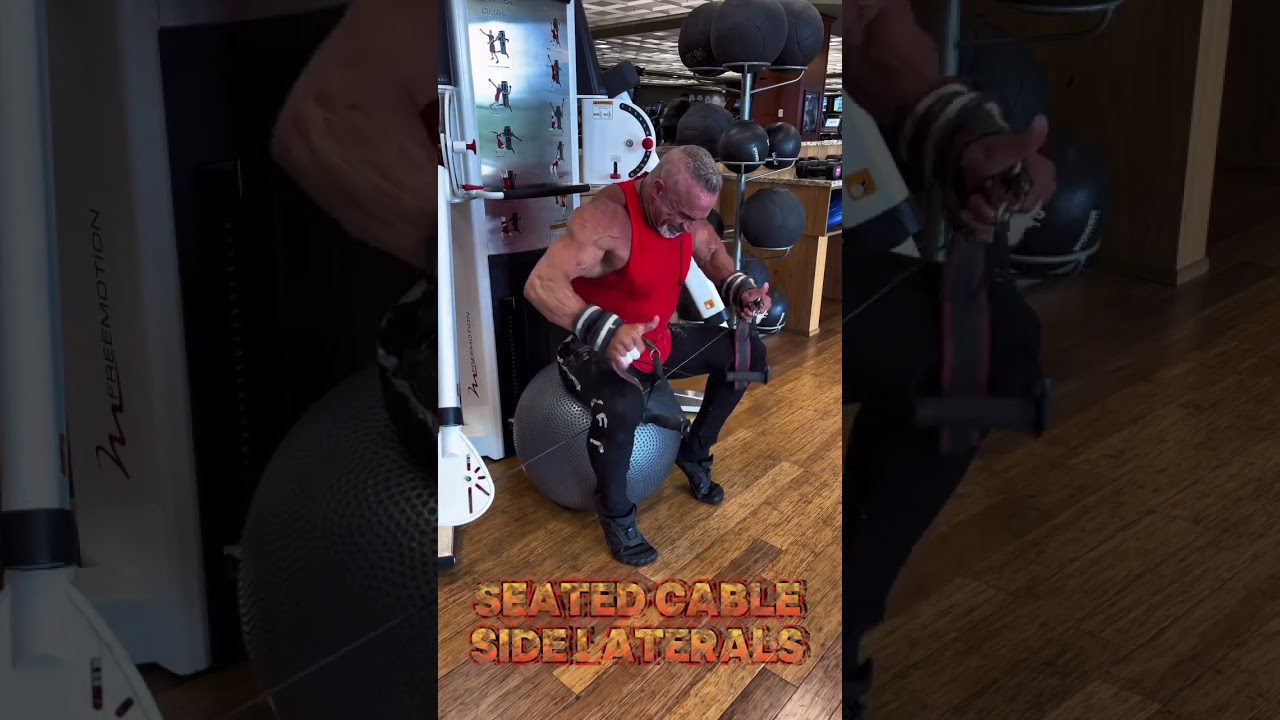 SIDE DELTS SEATED CABLE SIDE LATERALS#workout #muscle #motivation #exercise #pump