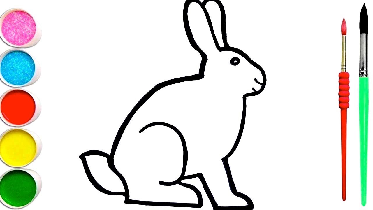 Dessiner Le Lapin Pour Bebe Comment Dessiner Et Colorier Pour Les Enfants Youtube