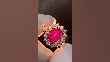 Nhẫn Ruby Sao Độc Đáo Cho Nữ