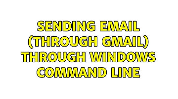 Sending email (through GMail) through windows command line