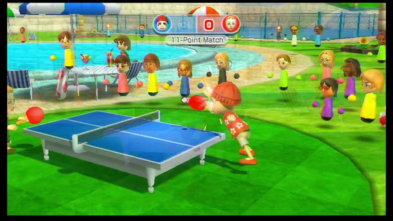 Wii Sports Resort - Table Tennis Timo vs. Jessie (2500)