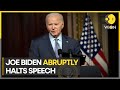 Joe biden abruptly ends white house speech heads to situation room  wion