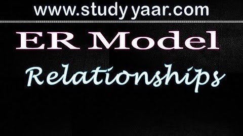 Entity Relationship Model Part 3 - Relationships