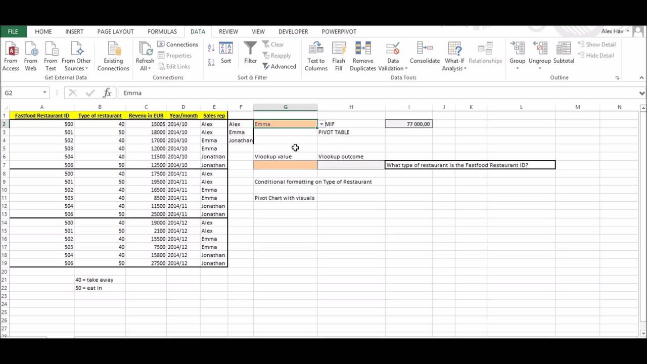 Excel 2017 Basic Course Pivot