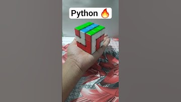 Rubik’s Cube Python Pattern | Easy Tutorial 🐍🔥 #rubikscube #shortsfeed #shorts