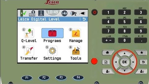 How to use Leica LS10 digital level