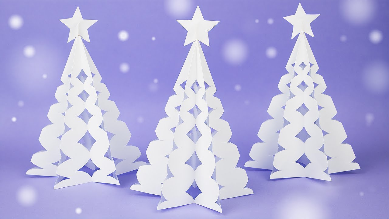 How to Make a Paper Christmas Tree Easy: DIY Christmas Craft - YouTube