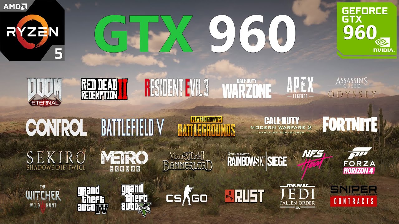 GTX 960 2GB Test in 25 Games in 2020