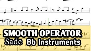 Smooth Operator Tenor Soprano Clarinet Trumpet Sheet Music Backing Track Play Along Partitura