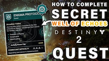 How to Complete Well Of Echoes Disturbance | Encoded Log Quest ► Destiny 2