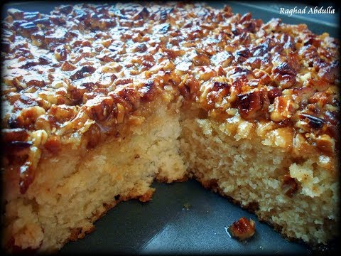 Sour Cream Cake with Pecan Topping