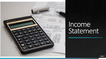 Income Statement and Depreciation