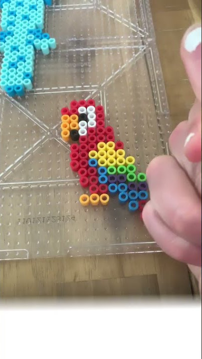 Making things with Perler beads #shorts #fyp #perlerbeads #art #diy #artsandcrafts #painting #fun