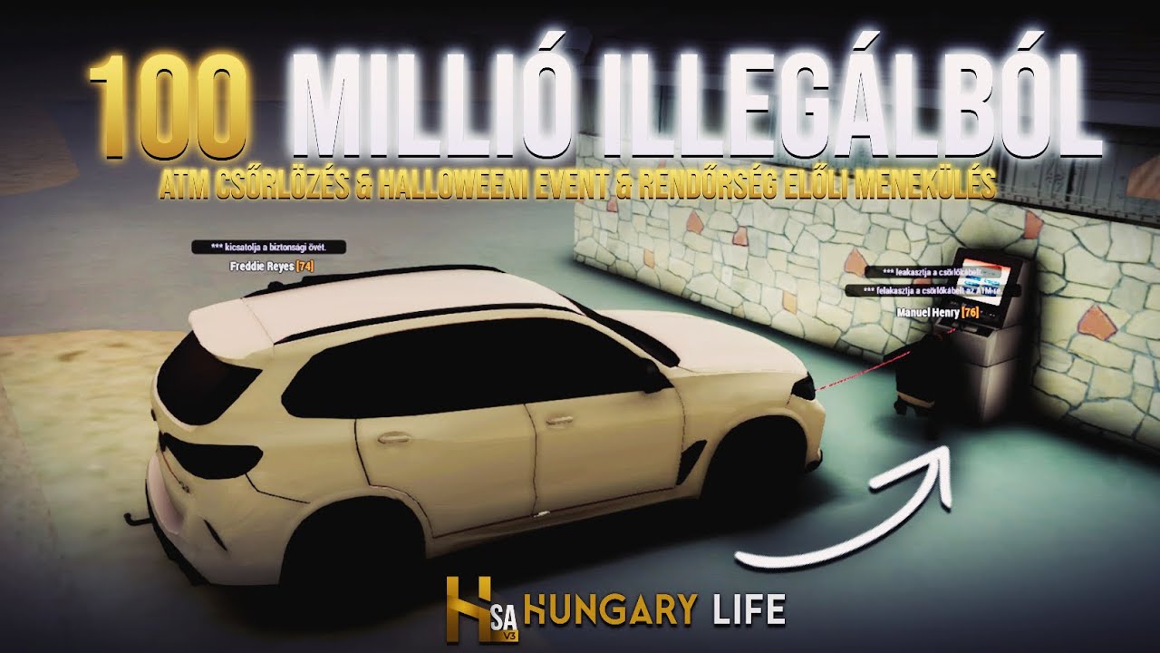 HL SA Style - ATM csőrlőzés, menekülés és HALLOWEENI event!🔫 #27