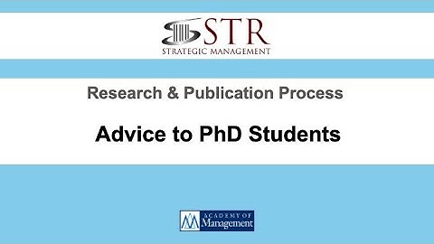 STR Nuggets: Advice to PhD Students By David Souder, University of Connecticut