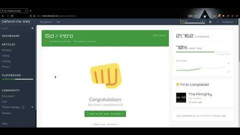 Defend The Web - Sid / Intro