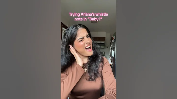 trying an ariana grande whistle note #whistletone #singing #whistlenote #arianagrande