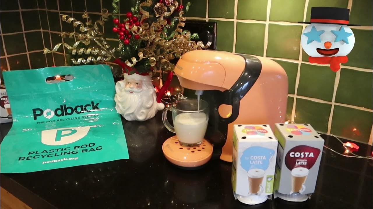 Making a Costa Latte Tassimo Happy Coffee Machine TAS1003GB YouTube