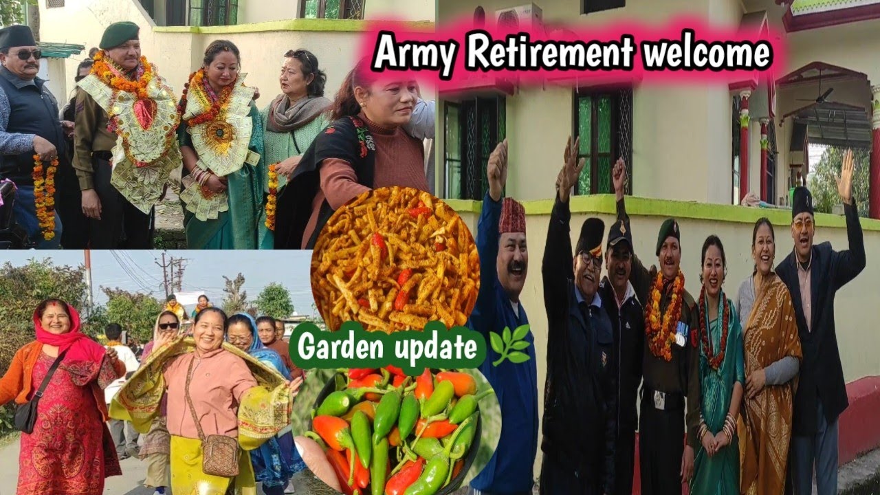 ✨ Army Retirement welcome kiya dai ko✨ garden update 🌿#viral #familyvlog#fyp 
