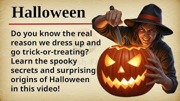 Story of Halloween || 🎃👻 Learn English Through Story Level 2 || Graded Reader 🎧