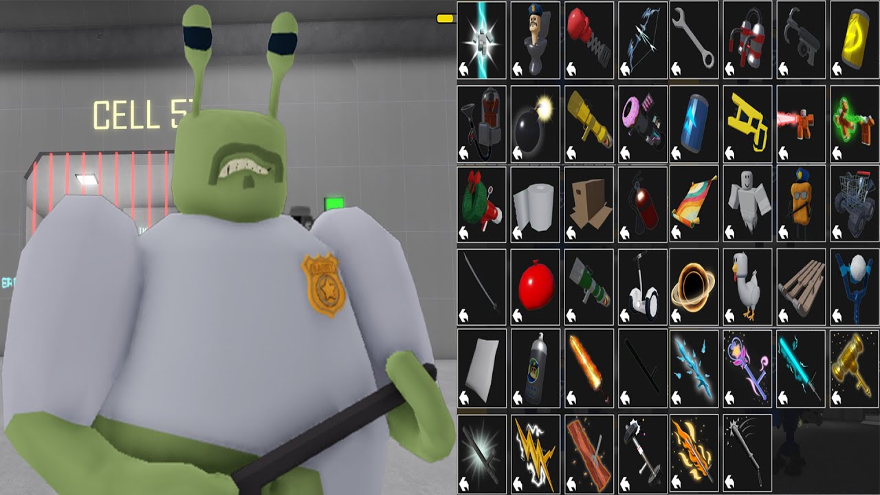 BARRY'S PRISON RUN! (OBBY) Alien Became a GIANT Use Doh Zooka - All Items & All Morphs Unlocked